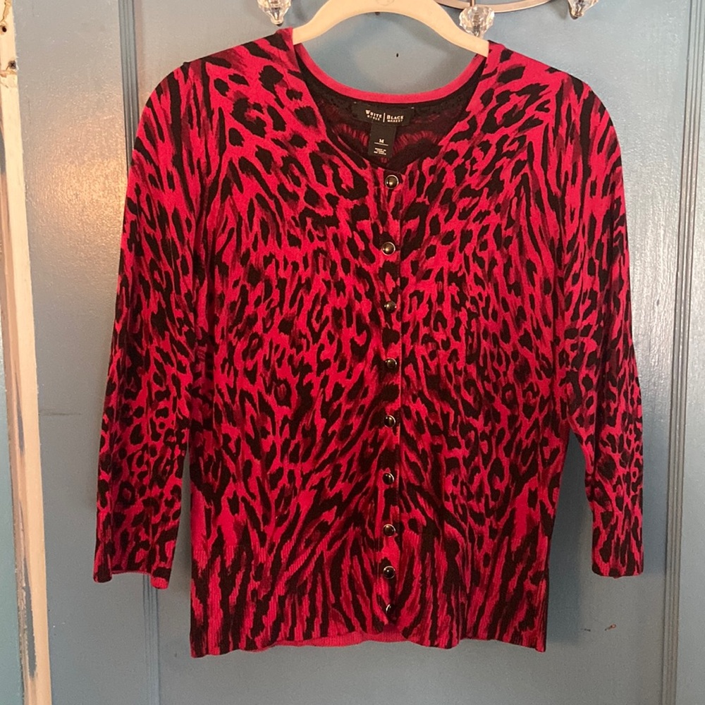 WHBM 3/4 Sleeve snap up shirt sz.S